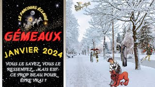 GÉMEAUX JANVIER 2024  Une opportunité déterminante mais bouleversante gardez la tête froide 🙏 [upl. by Nod]