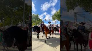 Horse carriages in Feria🇪🇸 Full video 👉 httpsyoutubepf7m3Siezssiv5J0ykJHO5yxb [upl. by Nasus]