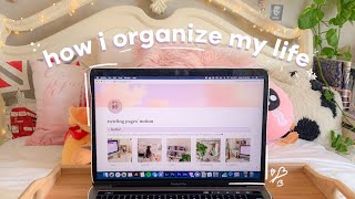 how i organize my life notion tour  free template [upl. by Gerita]