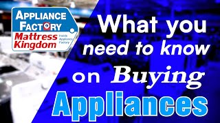 Guide to Buying Appliances  What you need to know [upl. by Enaywd]