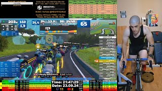 Zwift Cycling Workout Live Stream 23092024 zv [upl. by Hamian]