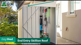 EasyShed  Garden Shed Overview  End Entry Skillion Roof [upl. by Phillipe]