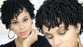 Finger Coils x Finger Coil Out For MAXIMUM Definition on Short Natural Hair  Nia Hope [upl. by Tenaej]