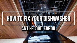 How to fix your dishwasher Quick and easy repair Overflow error Cleaning the sensors [upl. by Eatnoid621]