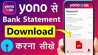 Yono SBI se Statement kaise nikale How to Download Bank Statement from Yono sbi SBI bank Statement [upl. by Kassaraba]