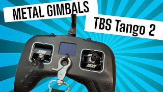 Pyrodrone CNC Metal Gimbals for TBS Tango 2 unboxing set up and first impressions [upl. by Aliehs]