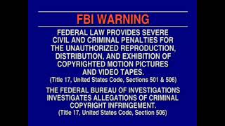 Scholastics FBI warning screens for DVDs 43 [upl. by Mountfort758]