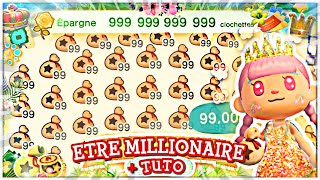 COMMENT ÊTRE MILLIONAIRE RAPIDEMENT DANS ANIMAL CROSSING NEW HORIZONS 💸 Duplication 200 [upl. by Gerty]