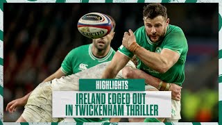 Highlights Ireland Edged Out In Twickenham Thriller [upl. by Farhsa]