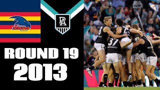 Adelaide Crows VS Port Adelaide  Round 19 2013  Match Highlights [upl. by Ailimac]