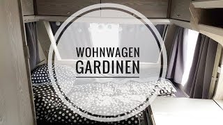 GARDINEN FÜR DEN WOHNWAGEN  DIY  selber genäht  wohnwagenliebe [upl. by Fiel950]