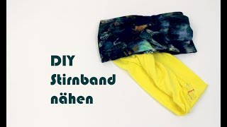 DIY Stirnband nähen – geschlungen wie ein Kunstwerk – Kostenlose Anleitung [upl. by Euqinmod]