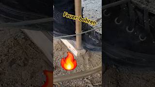 Es ist immer ein schönes Gefühl wenn man ein Feuer entfacht survival feuerbohren bushcraft [upl. by Zumstein]