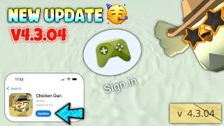 🥳 NEW UPDATE IN CHICKEN GUN V4304  SIGN IN OPTION  НОВЫЙ ОБНОВЛЯТЬ В ЧИКЕН ГАН V4304  AD TECH [upl. by Ainirtac463]