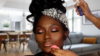 Maquillage de Mariage sur Peau Chocolat [upl. by Burkhard]