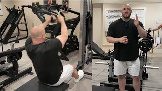 Back Growth Exercise  Pulldown into Row  Mechanical Drop Set [upl. by Mikkanen397]