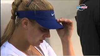 Sabine Lisicki Crying While Playing a Match  Video [upl. by Blatt]