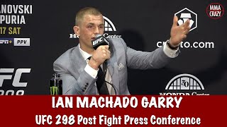 Ian Garry rips reporter for criticism calls Colby Covington “a piece of sht” wants to choke him [upl. by Mady40]