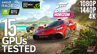 Forza Horizon 5 tested in 15 GPUs benchmark test [upl. by Buonomo]