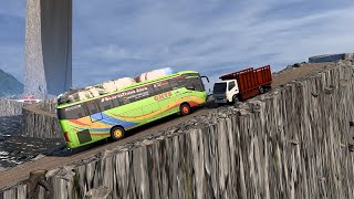 Reckless bus driver on the highway part003  Euro Truck Simulator 2 [upl. by Hardner]