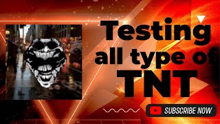 TESTING ALL TYPE OF TNT IN MINECRAFT💣 [upl. by Atteloc862]