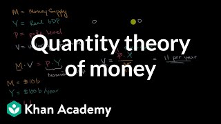 Quantity theory of money  AP Macroeconomics  Khan Academy [upl. by Daffie]