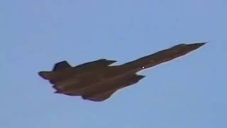 SR71A Blackbird super low pass at Nellis AFB with full burners blackbird SR71 flyby Airshow [upl. by Ttej]