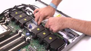 Lenovo System x3550 M5 installing a 35inch hotswap HDD backplane [upl. by Nosreh]