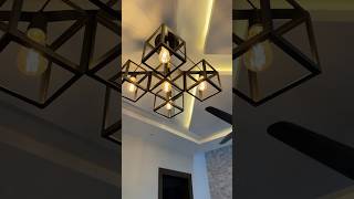 5 Lights Of Fancy Fanos Mate Black Inverter Fan 3D Sky Light Wall With 3 Spot Lights  home [upl. by Suez]