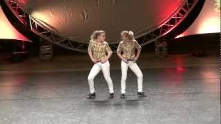 Morgan and Madison Mallum  Traditional Clogging Duet [upl. by Enelhtak]