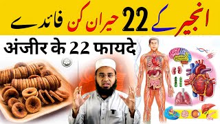 Anjeer Ke 22 Fayde  Anjeer Khane Ke Fayde  Anjeer Khane Ka Tarika  Fig Benefits  Hafiz Sajid [upl. by Leventhal377]