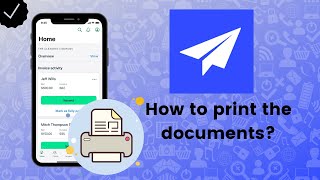 How to print the documents on Invoice2go [upl. by Carrnan]