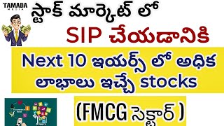 Best FMCG sector stocks India 2024  SIP చేయడానికి బెస్ట్ 5 FMCG స్టాక్స్  Stocks for beginners 📶 [upl. by Ludovick]