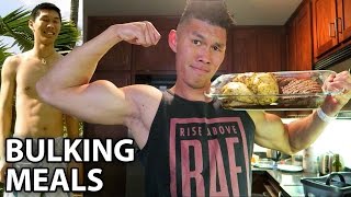 MY BULKING DIET MEALS TO GAIN MUSCLE  Life After College Ep 446 [upl. by Pepito]