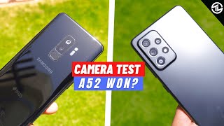 Samsung Galaxy S9 Plus VS Galaxy A52 Camera amp Speed Test [upl. by Ianteen205]