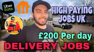 Delivery jobs in UK for students  Highest paying jobs for international students  Uber eats [upl. by Ecaroh]