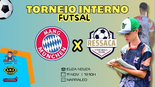 FUTSAL AO VIVO TORNEIRO INTERNO I MANG MÚNCHEN X RESSACA FOOTBALL CLUB [upl. by Dlared]