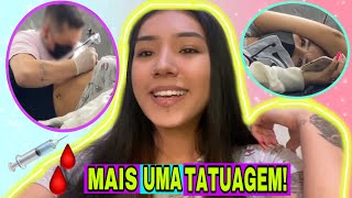 VLOG FIZ OUTRA TATUAGEM NA COSTELA😰 [upl. by Xino996]