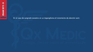 Infectología Banco histórico preguntas DIRECTAS QXMEDIC ENAM Aspergiloma [upl. by Bo153]