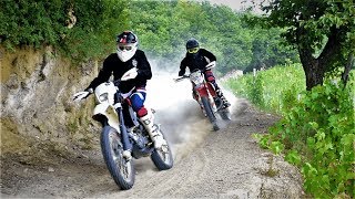 KTM vs HUSQVARNA Ktm exc 300 vs Husqvarna wr 125 [upl. by Hjerpe]