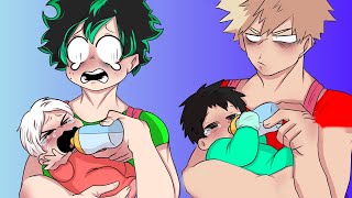 Bakudeku Motherhood  My Hero Academia Comic Dub  Muoi Comic [upl. by Dorahs]