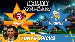 San Francisco 49ers vs Minnesota Vikings Pick 91524 NFL Week 2 Predictions [upl. by Kire59]