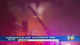 Thanksgiving Night Fire Causes Major Damage At East Dallas Apartments [upl. by Notneb325]