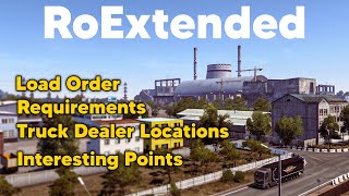 RoExtended ETS2 Map Mod  Load Order Requirements Truck Dealer Locations amp More [upl. by Magdaia]