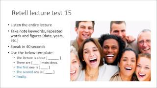 PTE Practice test Retell lecture 15 [upl. by Maya]