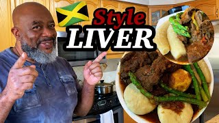 How to make Authentic Jamaican Style Liver  Deddys Kitchen [upl. by Hplodur]