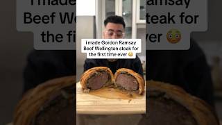 Cooking Gordon Ramsay Beef Wellington steak for the first time ever easy diy beef wellington [upl. by Dualc]