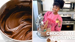 Amazing Chocolate Frosting Hack  Grandbaby Cakes [upl. by Athenian918]