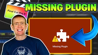 How to fix the MISSING PLUGIN in Final Cut Pro x  relink media [upl. by Tirb]