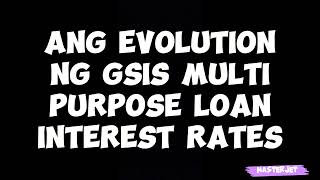 GSIS INTEREST RATES SA LOANS BUMABABA [upl. by Ymmas]